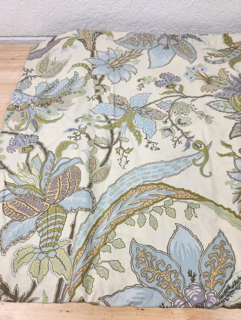 Pottery Barn Brigitte King Duvet Cottagecore Paisley Floral 100% Cotton NOS